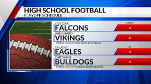 Whether you have a science buff or a harry potter fa. High School Football Playoff Schedule Update Kwkt Fox 44