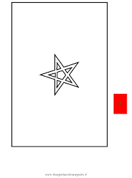 Bandiere da colorare tutte le bandiere del mondo da colorare. Disegno Bandiera Marocco Categoria Nazioni Da Colorare