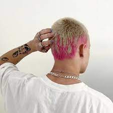 Wipe off dye from your face or other places where drips occur with a paper towel. Shaved Hair Design Dyed Hair Men Shaved Hair Designs Men Hair Color