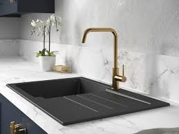 In addition to the sink and tap, delivery also includes the waste set, connection hoses, brackets and optional you can also arrange a third hole for operating a drain valve. Kitchen Sink Taps Mixer Pull Out Taps Wickes