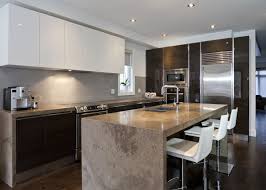 Scavolini Modern Kitchen Dark Wood Glossy White Lacquer Natural Limestone Countertop Contemporary Modern Kitchen Modern Kitchen Design Modern Kitchen