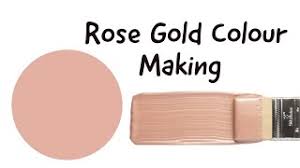 Will rose gold hair look good on me? Rose Gold Colour How To Make Rose Gold Colour Colour Mixing Almin Creatives Youtube