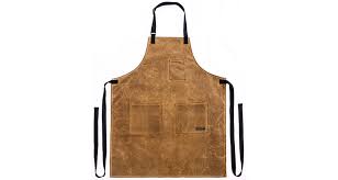 Customized design waist salon hairdressing shaving bbq chef kitchen cooking adjustable leather apron with tool pockets. 15 Best Bbq Grilling Aprons For 2021