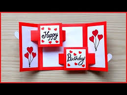 But wait — if the card already says it all, then what on earth do we write inside a birthday card for a friend? Beautiful Birthday Greeting Card Idea Handmade Birthday Greeting Card For Best Friend Slider Card Youtube