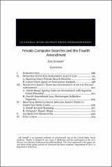 This allows for users and companies to save information but not use up space on their personal servers or computers. Private Computer Searches And The Fourth Amendment