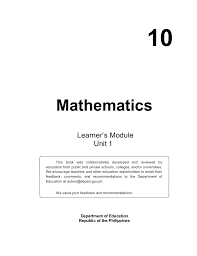 Join over 50 million people learning online with udemy. Math Grade 10 Learner S Module