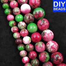 Semi Precious Stone Ocean Jasper Pink Green Shopee Philippines