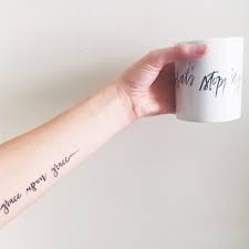 Grace Upon Grace Forearm Script Tattoo Tattoo Ideas That Are Subtle But Pack A Punch For Emotions Lie In 2020 Forearm Script Tattoo Forearm Word Tattoo Grace Tattoos