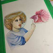 My friend's Zippy Edit: Zippy was a she. She passed 2 years ago. I did this  painting as a gift to my friend who misses her.