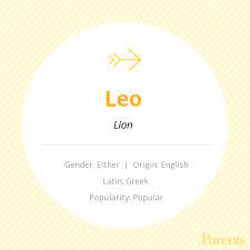 Leo Baby Names Names With Meaning Names