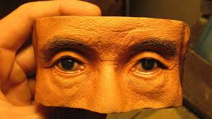 Small Tutorial And The Process Of Creating A Wooden Takeshi Kitano S View I Do Wood Carving And I Really Like The Realism Realistic Eye Sculpture Realistic
