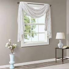 Maybe you would like to learn more about one of these? 216 X50 Clarissa Diamond Sheer Embroidered Window Scarf White Gray Target