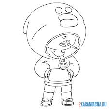 A themed gale skin made by you! Coloring Page Brawl Stars Leon Sally The Duck Print Brawl Stars