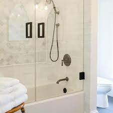 Floor spring , patch fitting , door handle , shower hinge , door closer. Matte Black Shower Door Handle Design Ideas