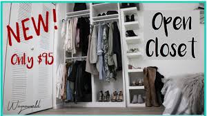 You can combine open and closed storage, choose shelves for your. My Open Closet Wardrobe From Ikea Pax Closet System For Cheap Youtube