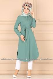 Modaselvim Tunik Onden Dugmeli Tesettur Tunik 2186ms212 Mint Muslim Fashion Outfits Fashion Muslim Fashion