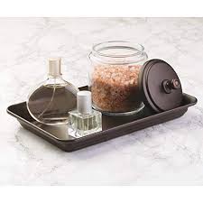 Check out colors from champagne gold to antique silver. Mdesign Classic Bath Accessory Set For Bathroom Vanity Countertops And Sinks Includes Glass Canister Jar Toothbrush Holder Soap Pump Dispenser And Vanity Tray Set Of 4 Bronze Pricepulse