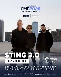 PRIMER ARTISTA CONFIRMADO🔥🔥 Un placer disfrutar en #CMF2026 de @theofficialsting dentro de su gira mundial STING 3.0!!! 👏👏🫡🫡 🎫 entradas disponibles en miércoles 05 de noviembre a las 10:00H en @ticketmasteres #cmf2026