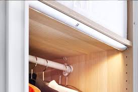 Wardrobe Lights Don T Dress In The Dark Shop With Ikea Led Strip Lighting Strip Lighting Tiny Spaces