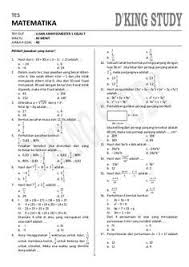 1 Tes Matematika Try Out Ujian Akhir Semester 1 Kelas 7 Waktu 60 Menit Jumlah Soal 40 Pilihlah Jawaban Y Matematika Matematika Kelas 8 Matematika Kelas 7