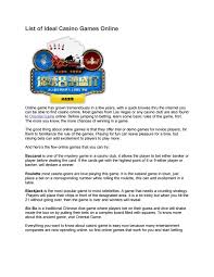 Compete and win awards find the mystery that intrigues you and save it to your favorite games to pick it up again. List Of Ideal Casino Games Online By Oriental Game Issuu