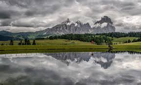 Italy Landscape Photo Of Body Of Water Near The Field Mountains Image Free Stock Photo