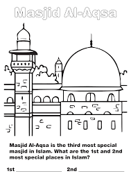 Mosque, place of worship, islam, muslims, image information image license: Masjid Al Aqsa Colouring Sheet An Nasihah Publications