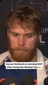 Connor McDavid's reaction to winning the Conn Smythe 👀