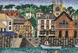 Ives curves around a harbor overlooking the clear waters of its eponymous bay. Counted Cross Stitch Kit St Ives The Sloop Inn Cross Stitch Kit Cornwall