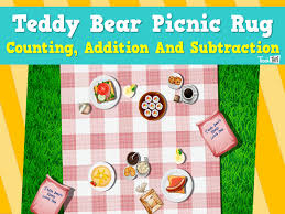 Both rug and tote have an optional lining; Teddy Bears Picnic Rug Counting Addition And Subtraction Teacher Resources And Classroom Games Teach This