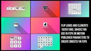 Importing the video file to final cut pro launch this program on you mac. Flip Logos Elements Videohive 22420087 Fcpx Plugins