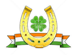 Green is commonly used as the national colour of ireland, and is worn by most of the country's. Saint Patrick S Day Symbols Horseshoe Flag Shamrock Vector Illustration C Aleksangel 6701714 Stockfresh