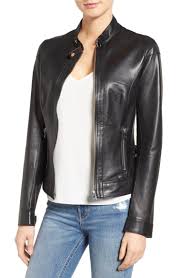 Lamarque Lambskin Leather Biker Jacket Nordstrom Leather Jackets Women Black Leather Biker Jacket Lambskin Jacket