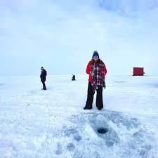 Preparing to head out ice fishing on sturgeon bay, wisconsin photo credit: Fun Things To Do In Door County In The Winter Adventure Mom