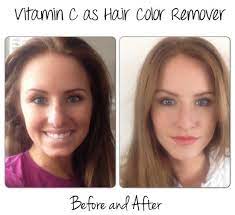 Lemon juice is known to have bleaching properties that will strip your hair color. Eight Dollar Store Beauty Hacks Kara Metta Hair Color Remover Hair Color Remover Before And After Beauty Hacks