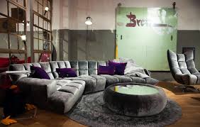 Cloud 7 Sofa Upholstered In Shimmering Silver Grey Velour Flagship Bretz Store In Dusseldorf Germany Available In Br Furniture Furniture Design Home Decor