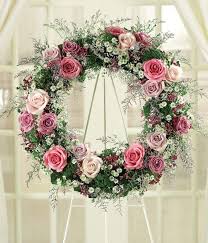 Shop today for wholesale baby's breath from fiftyflowers. A Beautiful Life Sympathy Wreath At From You Flowers