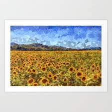 Rare vtg 1937 van gogh large fine art lithograph print the bridge at arles 1888. Vincent Van Gogh Sunflowers Art Print By David Pyatt Society6