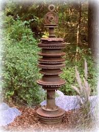 Gears And Gadgets As Garden Art Metal Garden Art Garden Art Sculptures Recycled Garden Art