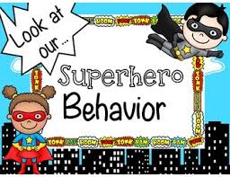 superhero behavior chart freebie