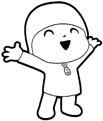 He loves playing with his friends! Free Printable Pocoyo Coloring Pages For Kids
