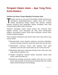 Poligami bukanlah perkara asing dalam kehidupan masyarakat di negara kita ini. Calameo Poligami Dalam Islam Apa Yang Perlu Anda Ketahui