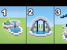 Garten Tuto 3 Fontaines Modernes Minecraft Youtube Brunnen Garten Brunnen En 2020 Minecraft Moderno Minecraft Arquitectura Minecraft