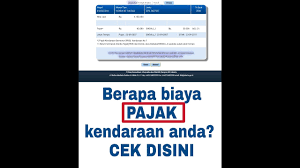 Cara Mengetahui Biaya Pajak Kendaraan Secara Online Youtube