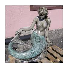 The ultimate garden statue for the nautical seafaring garden. Outdoor Swimming Pool Decoration Life Size Sitting Metal Bronze Mermaid Statue Sculpture For Sale Buy Bronze Mermaid Statue Swimming Pool Decoration Statue Mermaid Statues Wholesale Outdoor Mermaid Statues Life Size Bronze Mermaid Statue