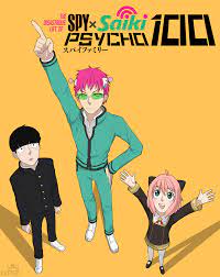 Saiki x Mob x Anya Crossover Art : rPSIkiKusuo