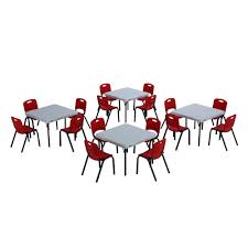 Lifetime 20 Piece Red And White Children S Table And Chair Set 80555 Kids Table Chairs Table Chair Sets Table Chairs