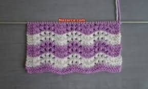 Denizde Dalga Orgu Modeli Sis Isi Turkce Videolu Nazarca Com Baby Knitting Patterns Orgu Orgu Ilmekleri