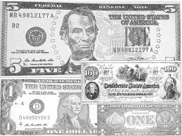 5 dollar bill coloring page. Color Sheets Us Economy Great Social Studies