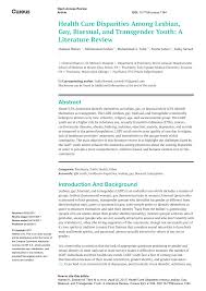 Hingga 20 tahun,denda dan rotan. Pdf Health Care Disparities Among Lesbian Gay Bisexual And Transgender Youth A Literature Review